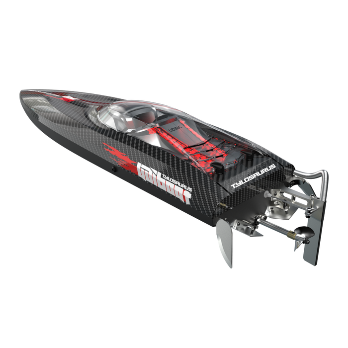 UDIRC UDI022 Tylosaurus - 2.4G 4CH 60km/h Brushless RC Boat with LED Lights & Reverse Water Cooling System - High-Speed Racing Toy for Kids & Adults