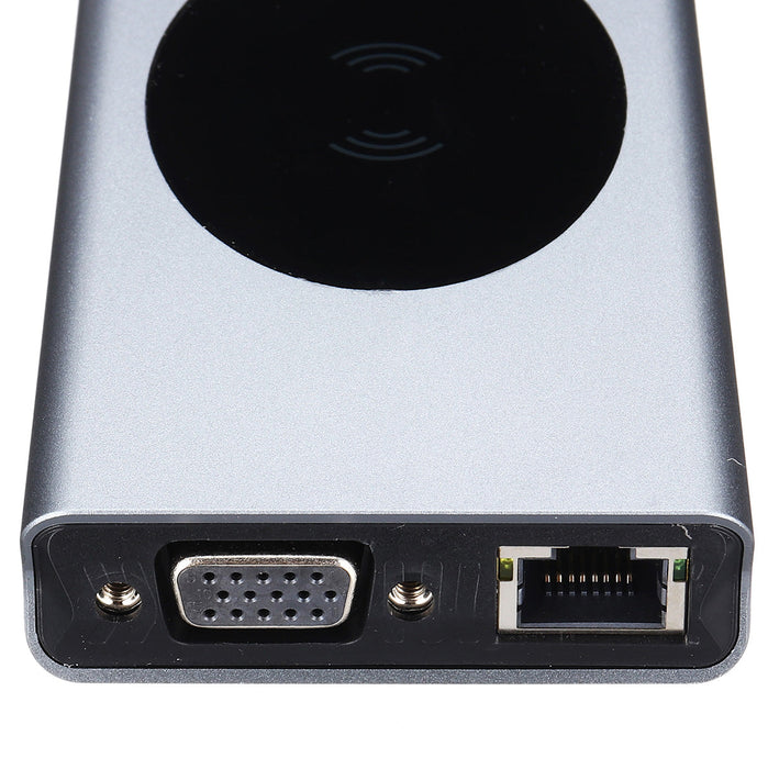 Type-C 15-in-1 Docking Station - USB 3.0 Hub with Dual HDMI Ports - Ideal for Multi-Display Setups & Streamlining Workspaces