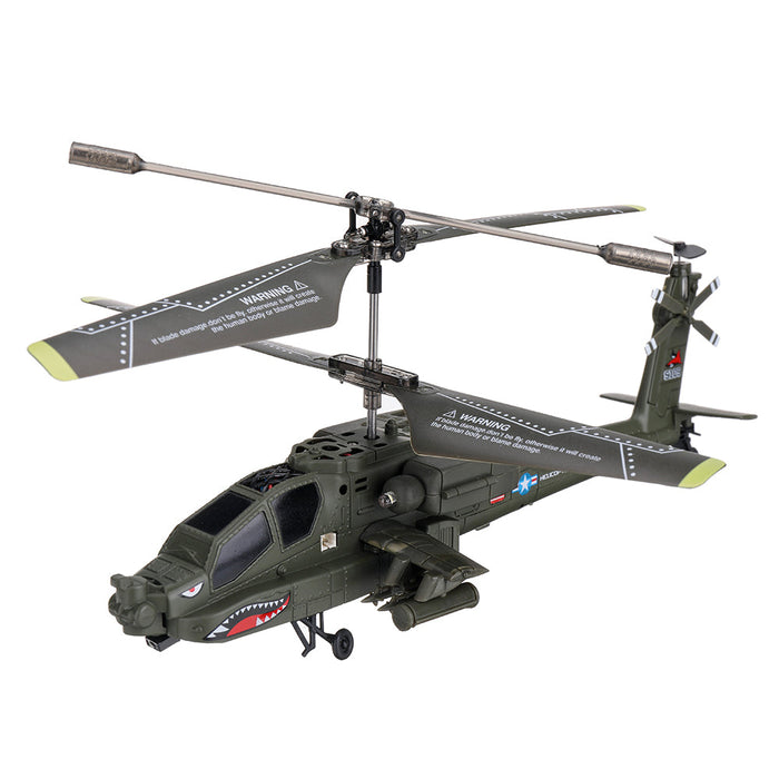 SYMA S109G - 3.5CH Beast RC Helicopter RTF AH-64 Military Model - Perfect Kids Toy for Indoor Flying Action