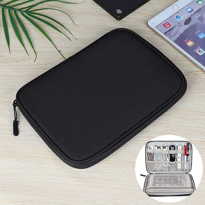 Waterproof Electronics Storage Bag - Digital Accessory Case for Tablet, Hard Drive, Power Bank with Cable Organizer - Ideal for Tech Enthusiasts on the Go